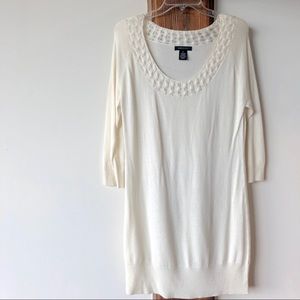 BCBGMaxAzria Scoop Neck Tunic Sweater- XL